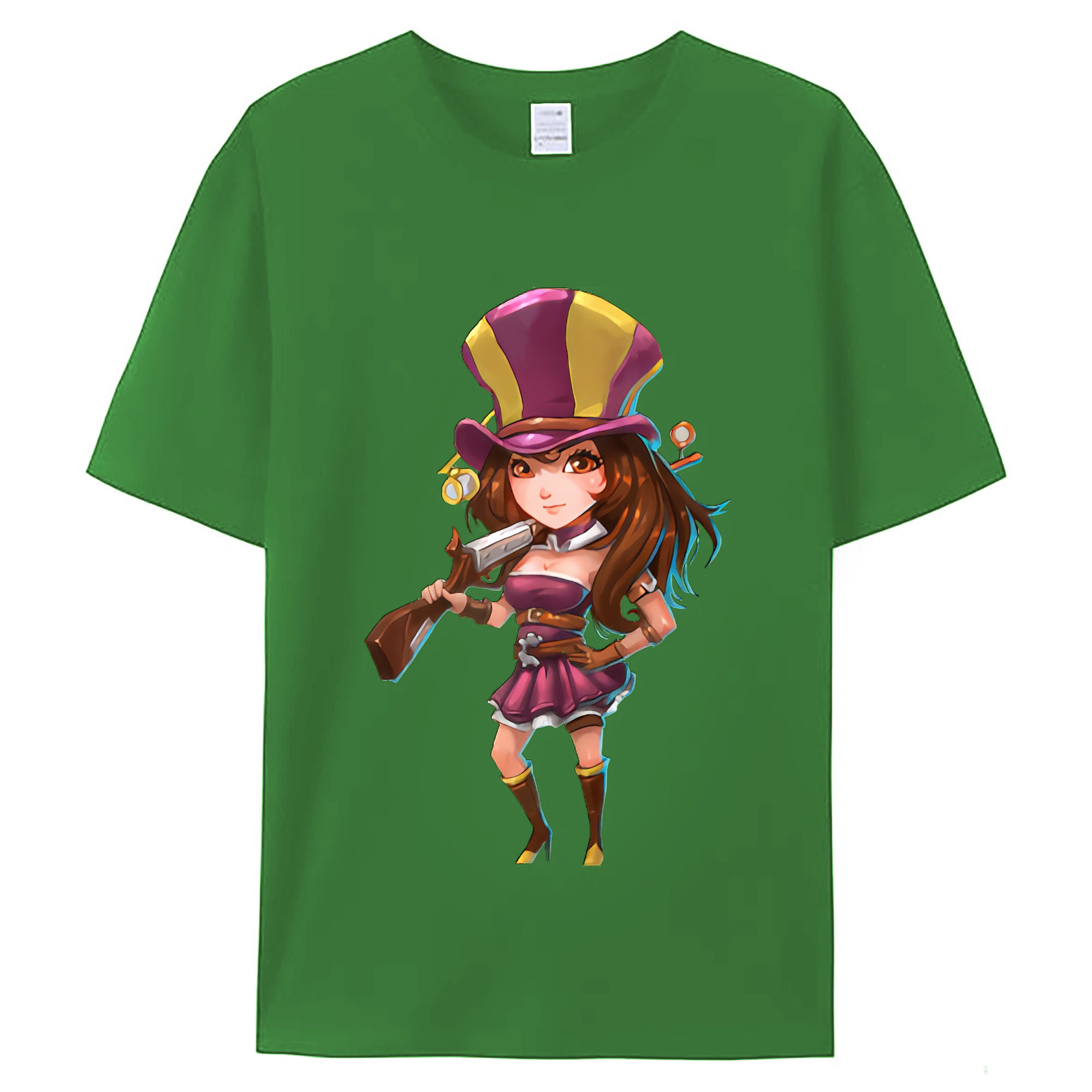 （画像用） リーグ・オブ・レジェンド League of Legends LOL レディースカジュアルプリントTシャツ（綿100％）